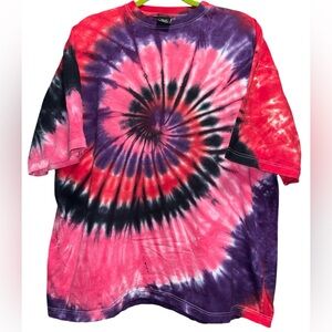 Handmade tie-dye T-shirt High-quality heavy 100% cotton 2XL